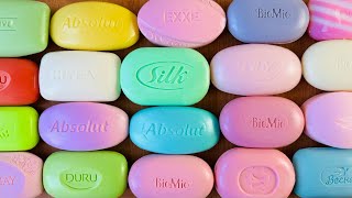 soap opening HAULunpacking of colorful soapsrelaxing soundsunboxingSatisfying ASMR Video [upl. by Lamb]