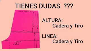 818 Patrones para PrincipiantesAltura Cadera y TiroLinea Cadera y Tiro [upl. by Karlie]