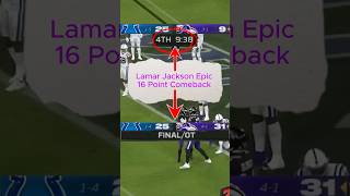 Lamar Jackson Epic 16 Point Comeback 😤 [upl. by Erbas]