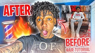 How TO FREEFORM CURLY DREAD CURLY DREADED AFRO TUTORIAL😳🔥QUICK METHOD [upl. by Alben591]