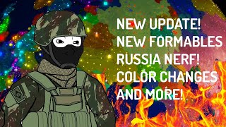 MEGA RISE OF NATIONS UPDATE NEW FORMABLES RUSSIA NERF ETC [upl. by Bar]