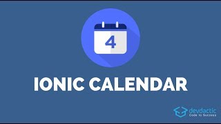 How to build an Ionic Calendar App [upl. by Yelnet628]