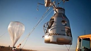 Felix Baumgartner Der Heliumballon und die Kapsel [upl. by Nylg164]