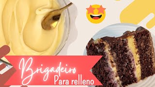 Crema Brigadeiro para relleno ESPECTACULAR y facil [upl. by Pepper]