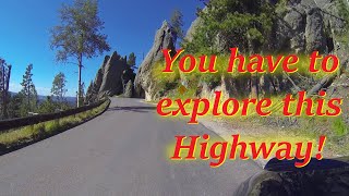 Needles Highway South Dakota Motorcycle Ride [upl. by Eelitan]