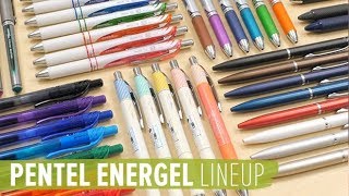 Pentel EnerGel Lineup [upl. by Nnednarb]