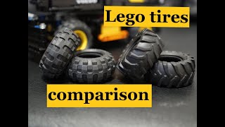 Lego tires look comparison old 56 x 26 Balloon vs new 56 x 26 Tractor [upl. by Aila]