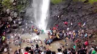 Pandavkada Waterfall Kharghar Navi Mumbai India  ⚠️ Dangerous waterfall [upl. by Nemraciram]