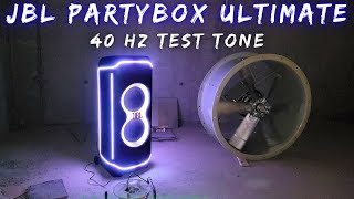 JBL Partybox Ultimate 40 Hertz Test at Max Volume [upl. by Forelli]