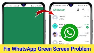 WhatsApp Chats Green Screen Problem  How to Fix WhatsApp Chats Green Screen Problem Solve [upl. by Forest211]