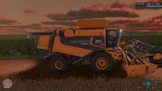 Fs22 reshade Ultra realistic graphic preset amp nightlife gameplay  oat harvesting  premium edition [upl. by Assiralk625]