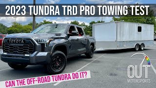 2023 Toyota Tundra TRD Pro Towing Review Engine Likes amp Suspension Dislikes [upl. by Erna208]