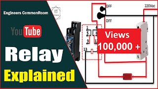 Relay Explained । Relay working । Electrical Circuit Diagram [upl. by Emarej657]