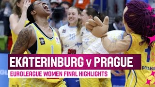 UMMC Ekaterinburg RUS v ZVVZ USK Praha CZE  Highlights  The Final  201415  EuroLeague Women [upl. by Adnih604]