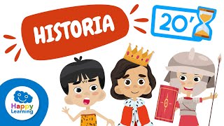 DE LA PREHISTORIA HASTA EL RENACIMIENTO  VIDEOS DE HISTORIA PARA NIÑOS  Happy Learning 📅👑⏱️ [upl. by Osbourn421]