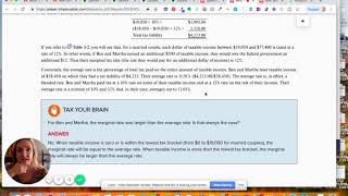 Ch1 Problems Basic Tax Concepts Calculating Tax Average vs Marginal Rates SS [upl. by Langsdon]