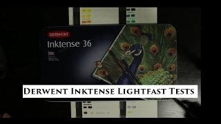 Derwent Inktense Lightfast Tests and Results [upl. by Asik282]