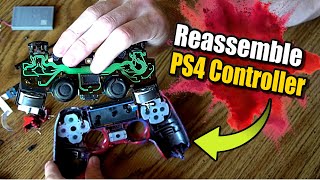 How to Reassemble PS4 CONTROLLER with EASE Best Method [upl. by Annaynek]