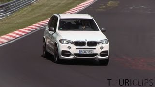 2014 BMW X5 M50d testing on the Nürburgring Nordschleife [upl. by Assirahc]