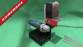 Making a belt grinder from an angle grinder Belt Sander diy plans Homemade tools [upl. by Ori]