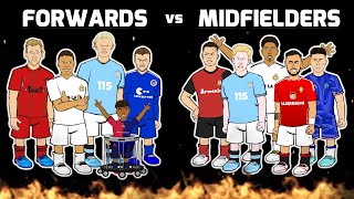 🔥FORWARDS vs MIDFIELDERS🔥 Football Challenges Frontmen 82 [upl. by Spalla926]