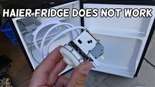 HOW TO FIX FRIDGE THAT DOES NOT WORK HAIER FRIDGE [upl. by Anifesoj643]