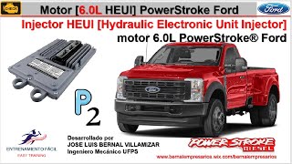 10Motor 60L HEUl Inyector HEUI y señales del FICM Fuel Injection Control Module PowerStroke p2 [upl. by Prunella747]