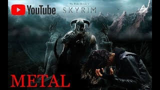 SKYRIM METAL THEME  quotDragonbornquot METAL COVER [upl. by Ole]