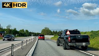 4k driving in Stockholm Uppsala  Driving in summer in Sweden  4K HDR [upl. by Kennie]