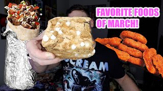 Favorite Foods Of March ASMR Mukbang Cheat Day 🤤 [upl. by Pieter]