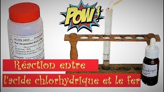 Réaction entre lacide chlorhydrique et le fer  Cycle 4  TP PhysiqueChimie [upl. by Daggett]