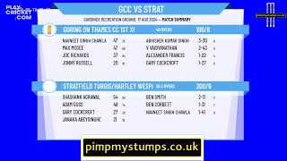 Goring on Thames CC 1st XI v Stratfield TurgisHartley Wespall CC 1st XI [upl. by Lelah698]