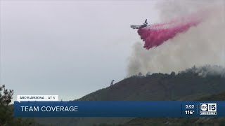 DC10 Air tanker in action in Duarte California [upl. by Lovett]