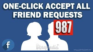 How To Confirm All Friend Requests on Facebook At Once [upl. by Atikel]