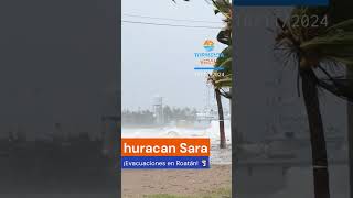 huracan Sara ¡Evacuaciones en Roatán 🌪️💔🌊 [upl. by Soracco169]