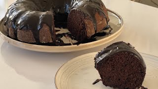 The BEST Chocolate Cake Recipe Cocoa Cake WITH Chocolate Sauce [upl. by Mast]