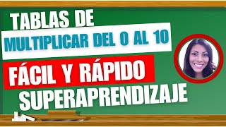 ¡Aprende Las Tablas de Multiplicar Fácil y Rápido [upl. by Ecitsuj]