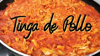 🍲Tinga de pollo 🐔 mexicana 🇲🇽  Receta con repollocol Riquísima y fácil de hacer [upl. by Lyell]