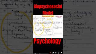 Biopsychosocial Model biopsychology psychosocial educationalpsychology ugcnet shorts viral [upl. by Vinson]