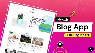 Nextjs Blog Application with Tailwind CSS  For Beginners 11  Footer [upl. by Wyatt]