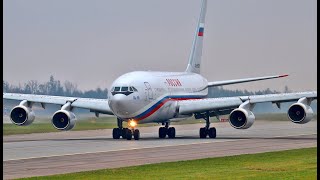 Government IL96300 Russia  Special Flight Squadron Taxing and takeoff [upl. by Sherris913]