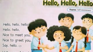 Hello Hello HelloNice to meet you rhymes kidsrhymeschildrensongs nursaryrhymes englishpoem [upl. by Ocirred196]