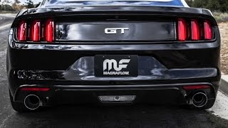 2015 Ford Mustang GT V8 5L with MagnaFlow Exhaust Street amp Competition Series Part 19100 amp 19101 [upl. by Kcirej396]