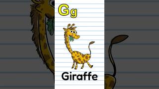 Letter G  G is for Giraffe  Learn Phonics  ABCs shorts [upl. by Henriette604]