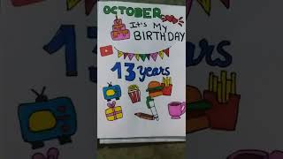 Monthly diary page ideas  OCTOBER  creativity fun shivanshi koshta [upl. by Aihcrop]