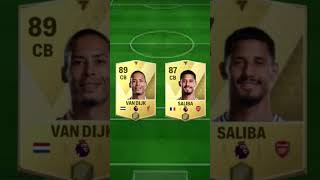 Van Dijk🇳🇱 VS Saliba🇫🇷 fcmobile fcmobile24 eafc eafc24 shorts shortvideo youtubeshorts [upl. by Bloom]