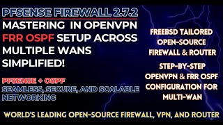 pfSense OpenVPN  FRR OSPF Complete MultiWAN Setup Tutorial Upcoming Tutorial Teaser [upl. by Ameehsat394]