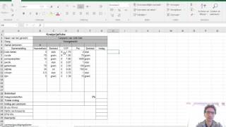 Het maken van een kostprijsfiche [upl. by Bernette]