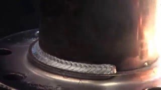 Carbon Steel Pipe MIG Welding penmfgcom [upl. by Ellehcor]