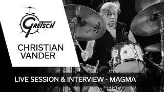 Christian Vander Gretsch drums Reportage Magma au festival Jazz des Cinq Continents 2022 FRA [upl. by Aekan]